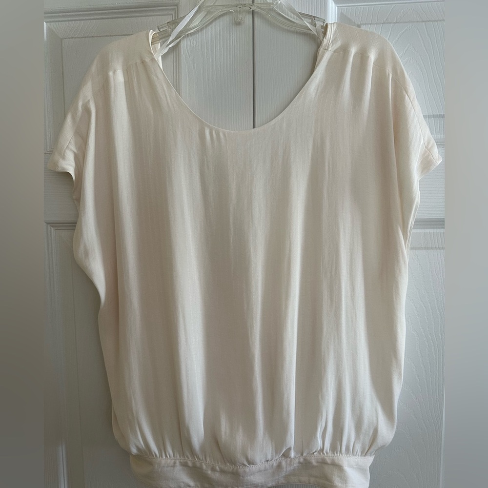 Anthropologie NWT Elegant Cream Women's Top